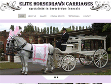 Tablet Screenshot of elitehorsedrawncarriages.com